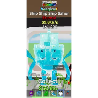 Fortnite Steal The Brainrot Magical Ship Ship Ship Sahur