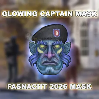 Fasnacht Glowing Captain Mask [new Fasnacht 2026 rare reward]