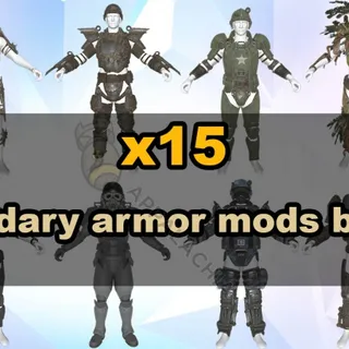 Legendary Mod bundle[Unyielding AP WWR] for make your own Full Armor Set