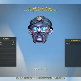 Fasnacht Glowing Pitman Mask [Fasnacht 2026 rare reward]