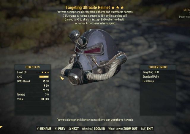 Unyielding Ultracite Sentinel Power Armor Set 66 Full Ap Refresh Legendary Power Armor