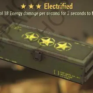 Electrified Mod (5% chance to deal 12 Energy damage per second for 3 to Melee Attackers)