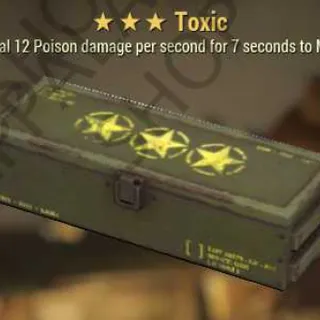 Toxic Mod (5% chance to deal 12 Poison damage per second for 7 to Melee Attackers)