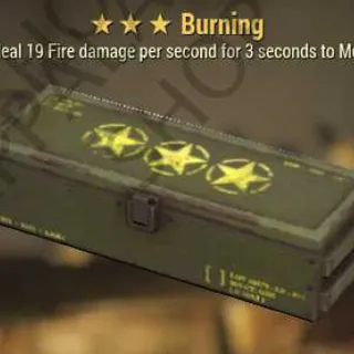 Burning Mod (5% chance to deal 12 Fire damage per second for 3 to Melee Attackers)