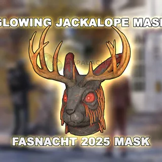 Fasnacht Glowing Jackalope Mask [Fasnacht 2025 rare reward]