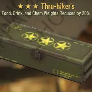 Thru Hiker's Mod (Food, Drink, and Chem Weights Reduced by 20%)