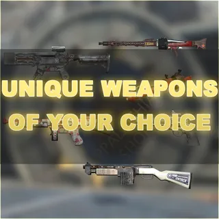 Unique weapons [of your choice in description]