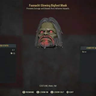Glowing Bigfoot Mask