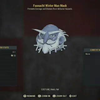 Winter Man Fasnacht Mask