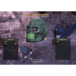 Glowing Bone Head Mask