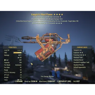 Vampire's Explosive Freezing Flamer | Ultra Rare Cut 4 Star Legendary Effect