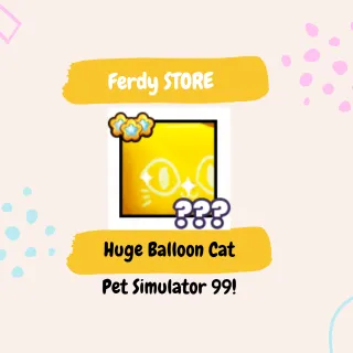 Golden Huge Balloon Cat