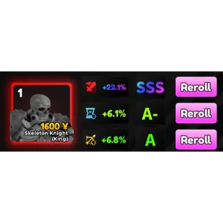 Skeleton Knight EVO SSS - DMG 22.1% 