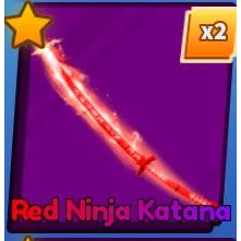 Red Ninja Katana Full Set