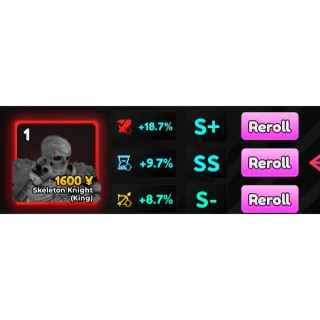 Skeleton Knight Good Stat