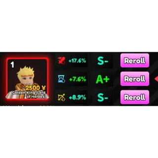 Golden King - Gilgamesh Good Stat S-/A+/S- |AA