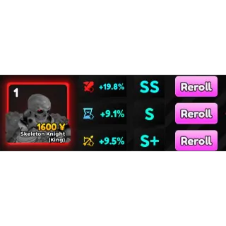 Skeleton Knight Good Stat