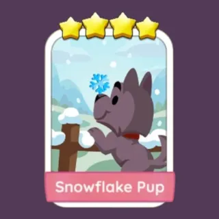 Snowflake Pup Monopoly Go