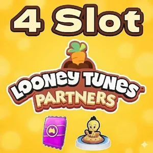 4 Slot Looney Tunes Partners Event Monopoly Go