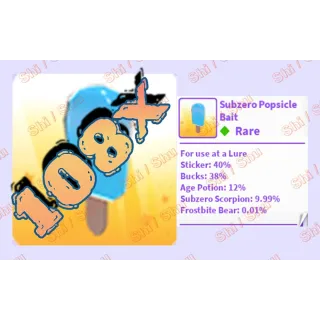 108x - Subzero Popsicle Bait