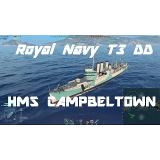 World of Warships Blitz MOBILE - HMS Campbeltown (Global LINK/ Instant Delivery)