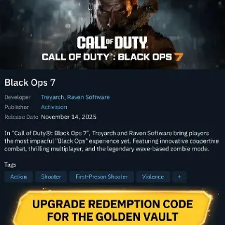 | Call of Duty: Black Ops 7 Vault Edition Upgrade Xbox CD Key