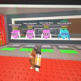 x4 Heart lucky blocks