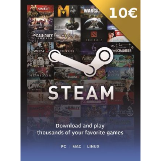 €10.00 Steam Instant global gift cards of 10 euro - Steam ...