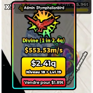 Build a base and steal | Admin Stymphallanbird lvl 18