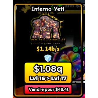 Build a base and Steal | Inferno Yeti 1.14b/s