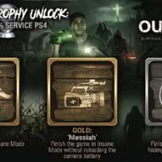 PS4 Outlast 2 Trophy Service Insane Difficulty (Messiah, Saint...)