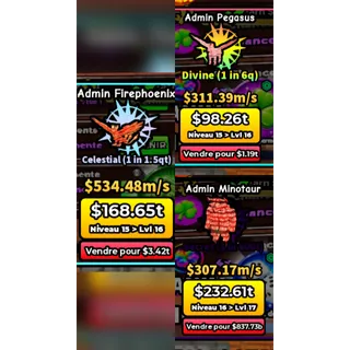 Build a base and steal | Admin FirePhoenix + Admin Minotaur + Admin Pegasus
