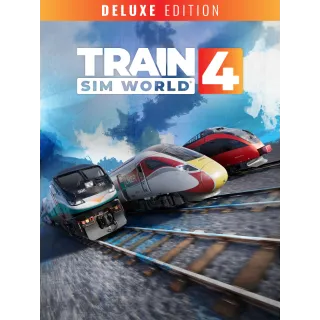 Train Sim World 4 Deluxe edition ( PS4 & PS5  USA code) instant  