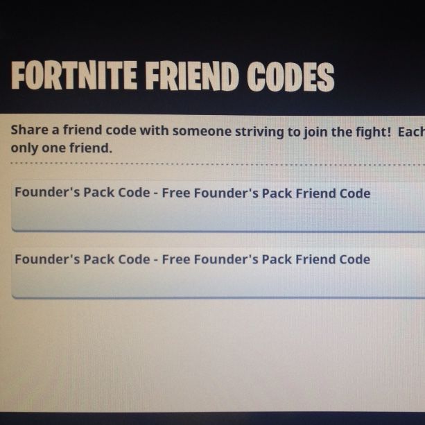 fortnite founders pack code