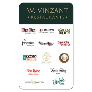 $75.00 W. Vinzant Restaurants eGift card