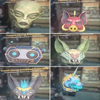 8 Glowing Masks