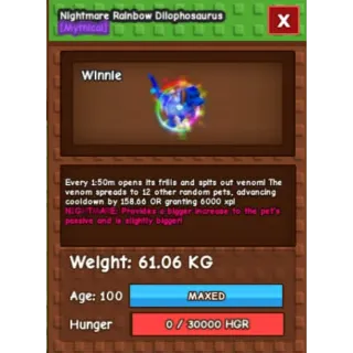 Rainbow Dilophosaurus