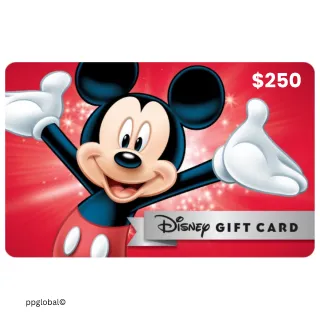 Disney Gift Card $250.00 USD- Instant