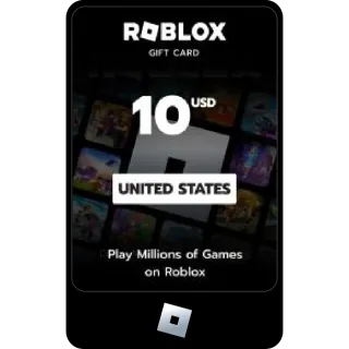 $10,00 ROBLOX GIFT CARD USA