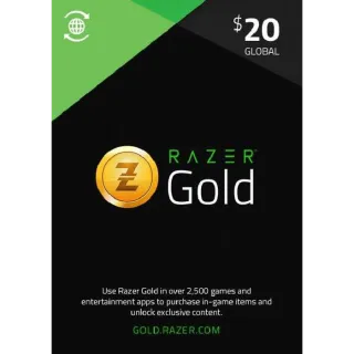 $20.00 RAZER GOLD GLOBAL