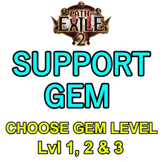 2x support gem - path of exile 2