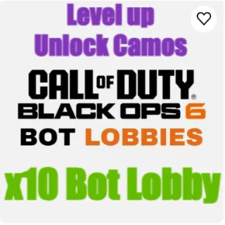 Black ops 6 bot lobby services x10