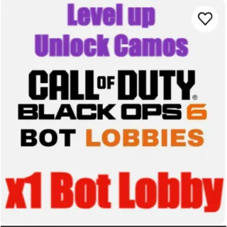 Black ops 6 bot lobby services x1