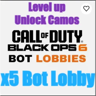 Black ops 6 bot lobby services x5