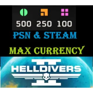 Helldivers 2 - Max Currency - PSN and Steam