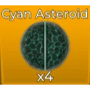 4X CYAN ASTEROID - BASKETBALL LEGENDS