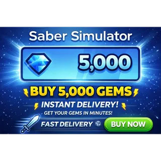 5,000 GEMS | SABER SIMULATOR