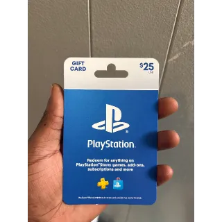 $25.00 USD PlayStation Store
