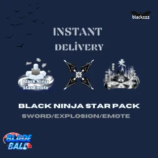 black ninja star pack