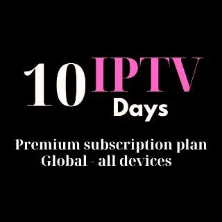 IPTV 10 days subscription HD/4K Quality image